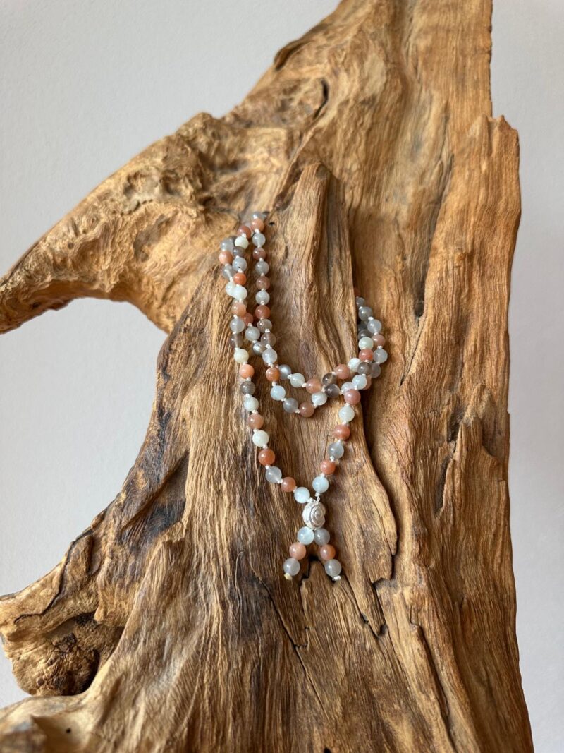 Mala "MONDSTEIN multicolor, 8 oder 6mm Perlen mit silbernem Abschluss – Bild 5