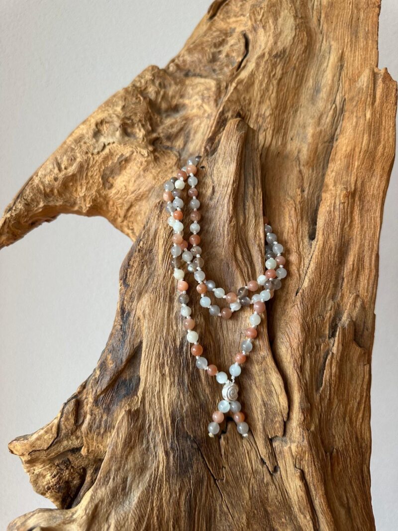 Mala "MONDSTEIN multicolor, 8 oder 6mm Perlen mit silbernem Abschluss – Bild 3