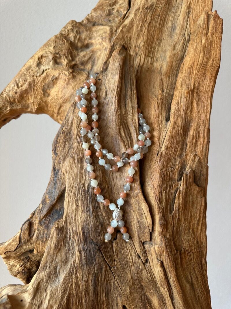 Mala "MONDSTEIN multicolor, 8 oder 6mm Perlen mit silbernem Abschluss – Bild 7