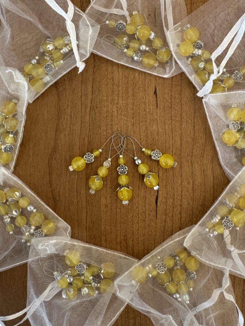 "ACHAT gelb", Reihenzähler 7-teiliges Set mit Aufbewahrungsring - Limited Summer Edition – Bild 5