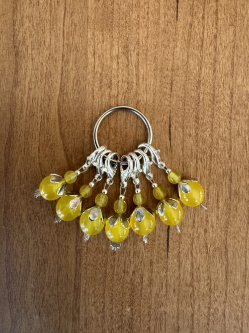 "ACHAT gelb", Reihenzähler 7-teiliges Set mit Aufbewahrungsring - Limited Summer Edition