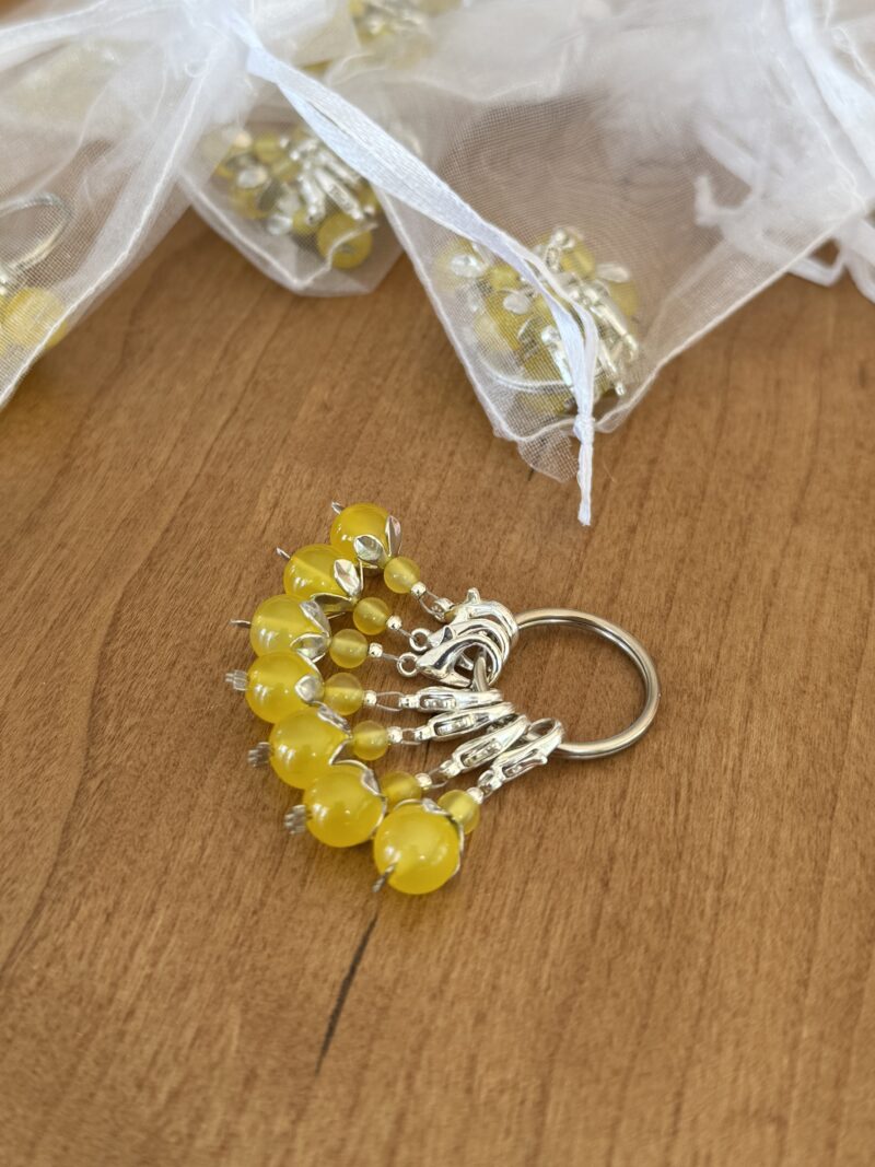 "ACHAT gelb", Reihenzähler 7-teiliges Set mit Aufbewahrungsring - Limited Summer Edition – Bild 4