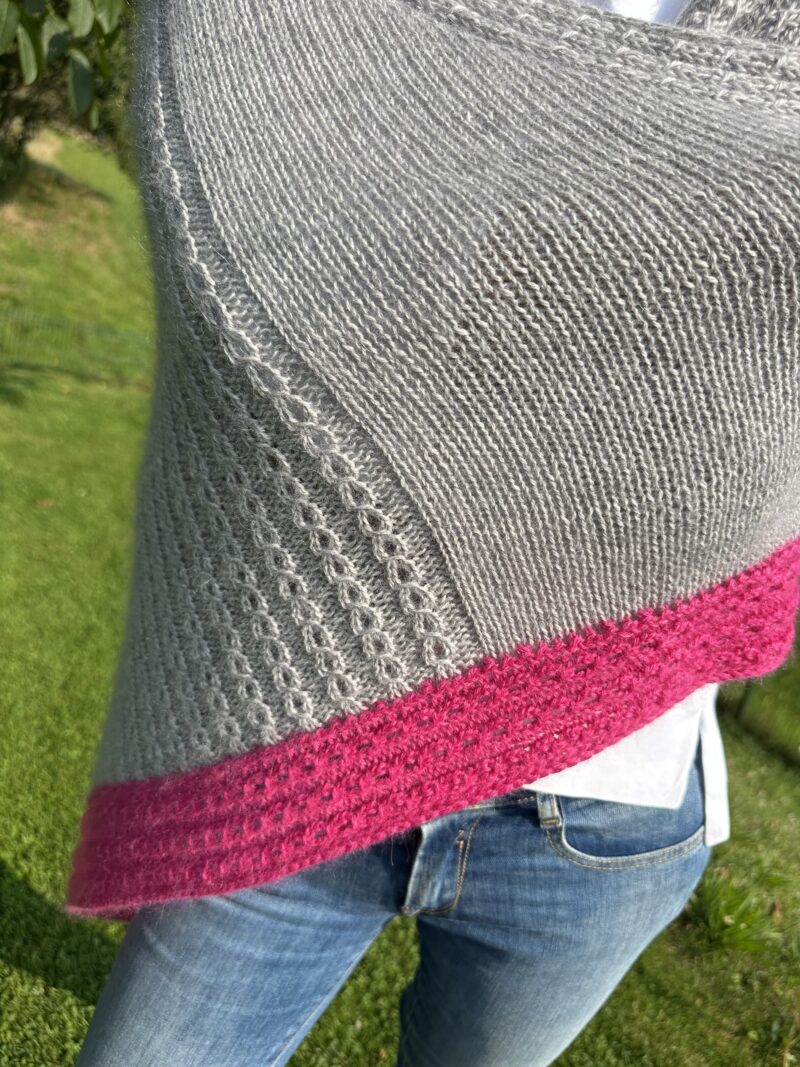 ROS-Vneck-Shawl - zweifarbig – Bild 4