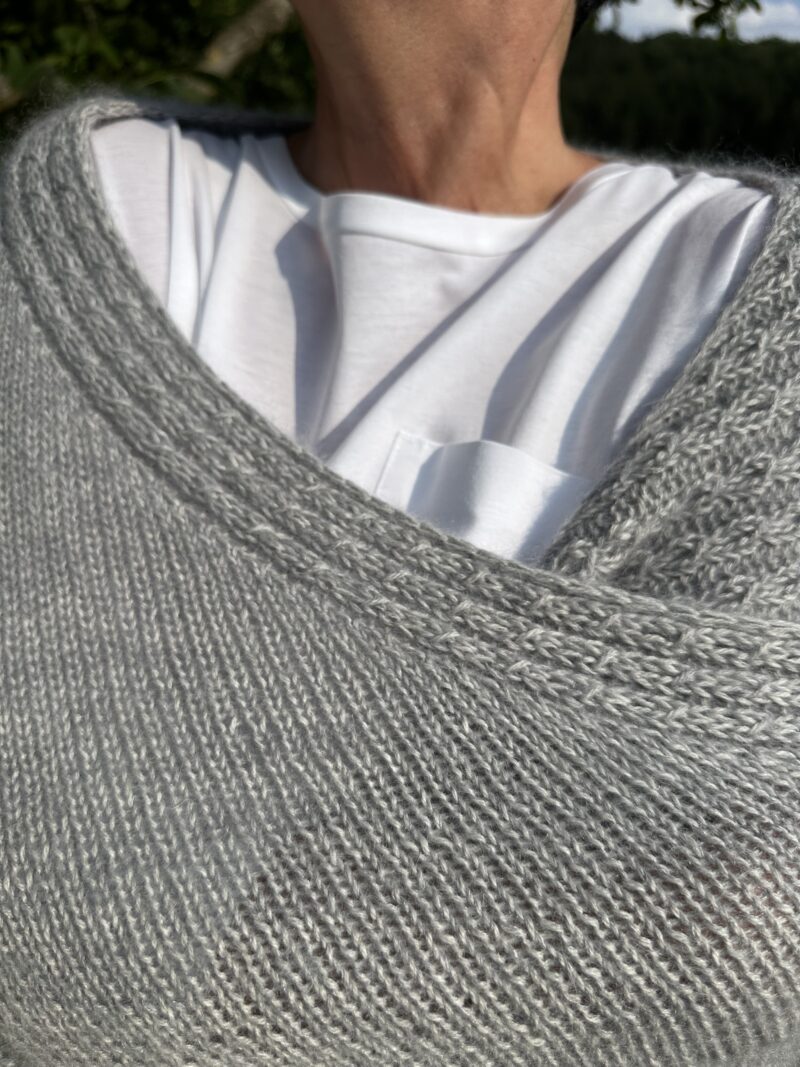 ROS-Vneck-Shawl - zweifarbig – Bild 8