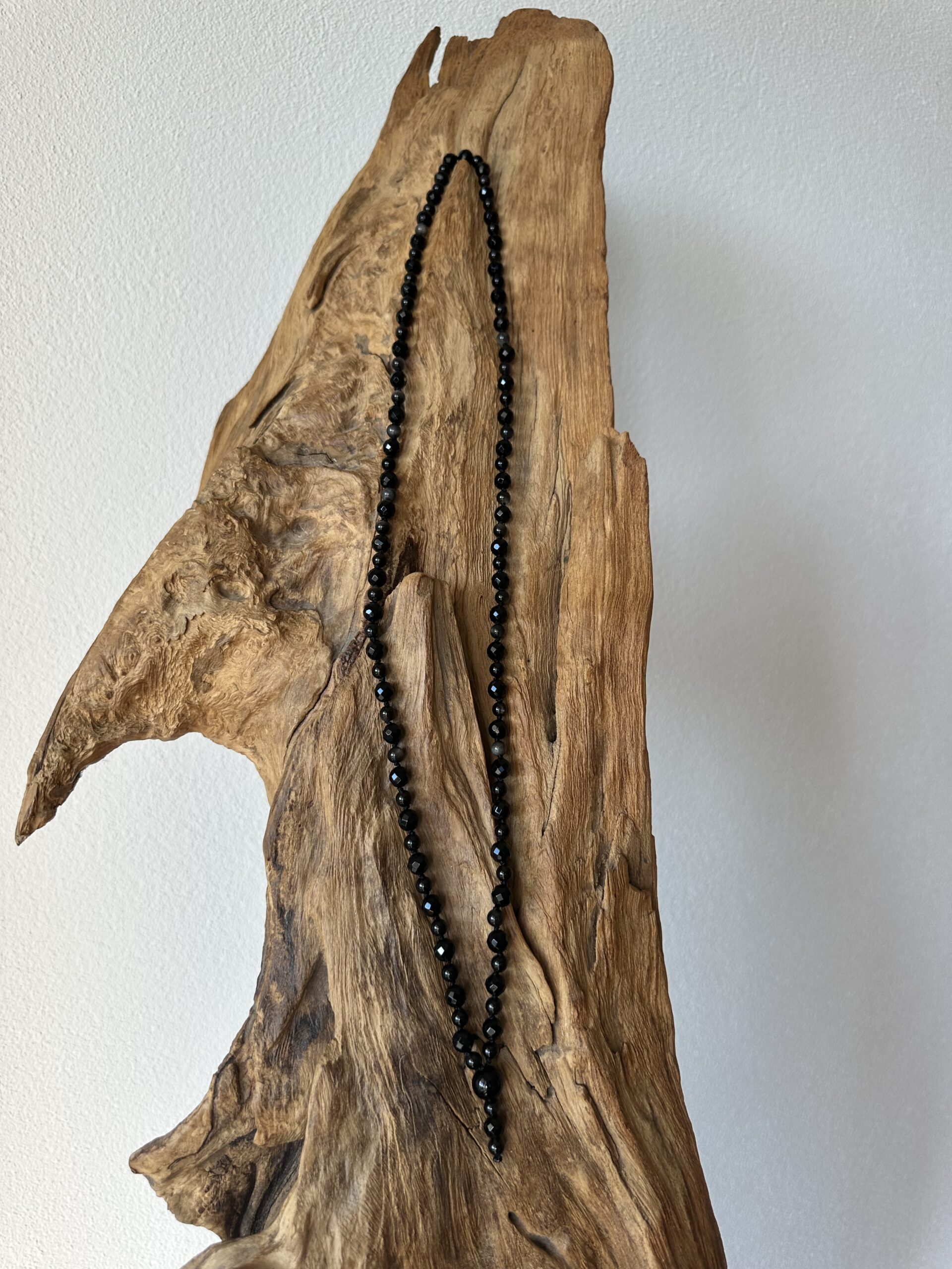 Mala ONYX - SILVER OBSIDIAN 6/8 mm – Bild 2