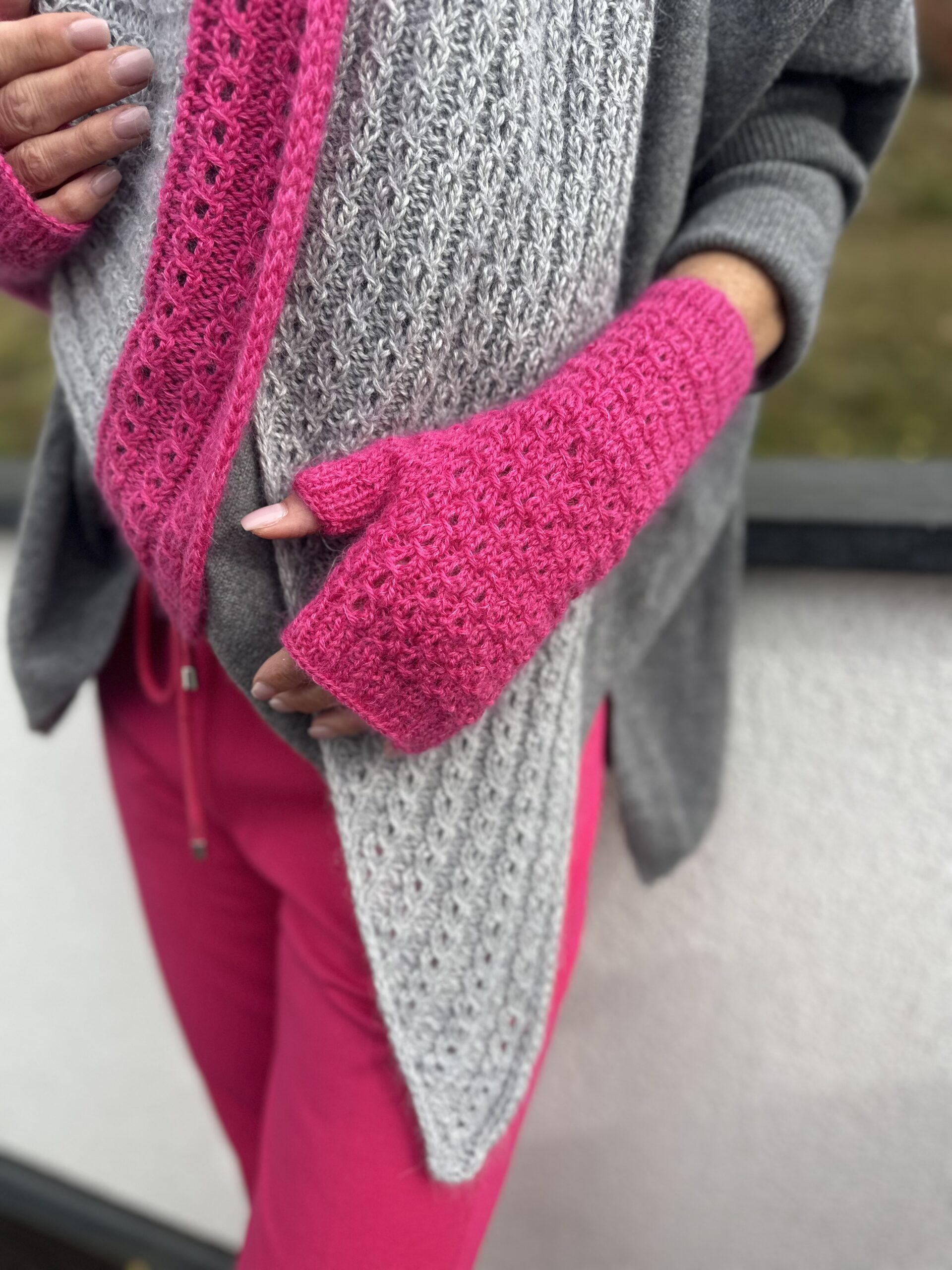 Garnpaket: ROS fingerless mittens (Handstulpen) – Bild 2