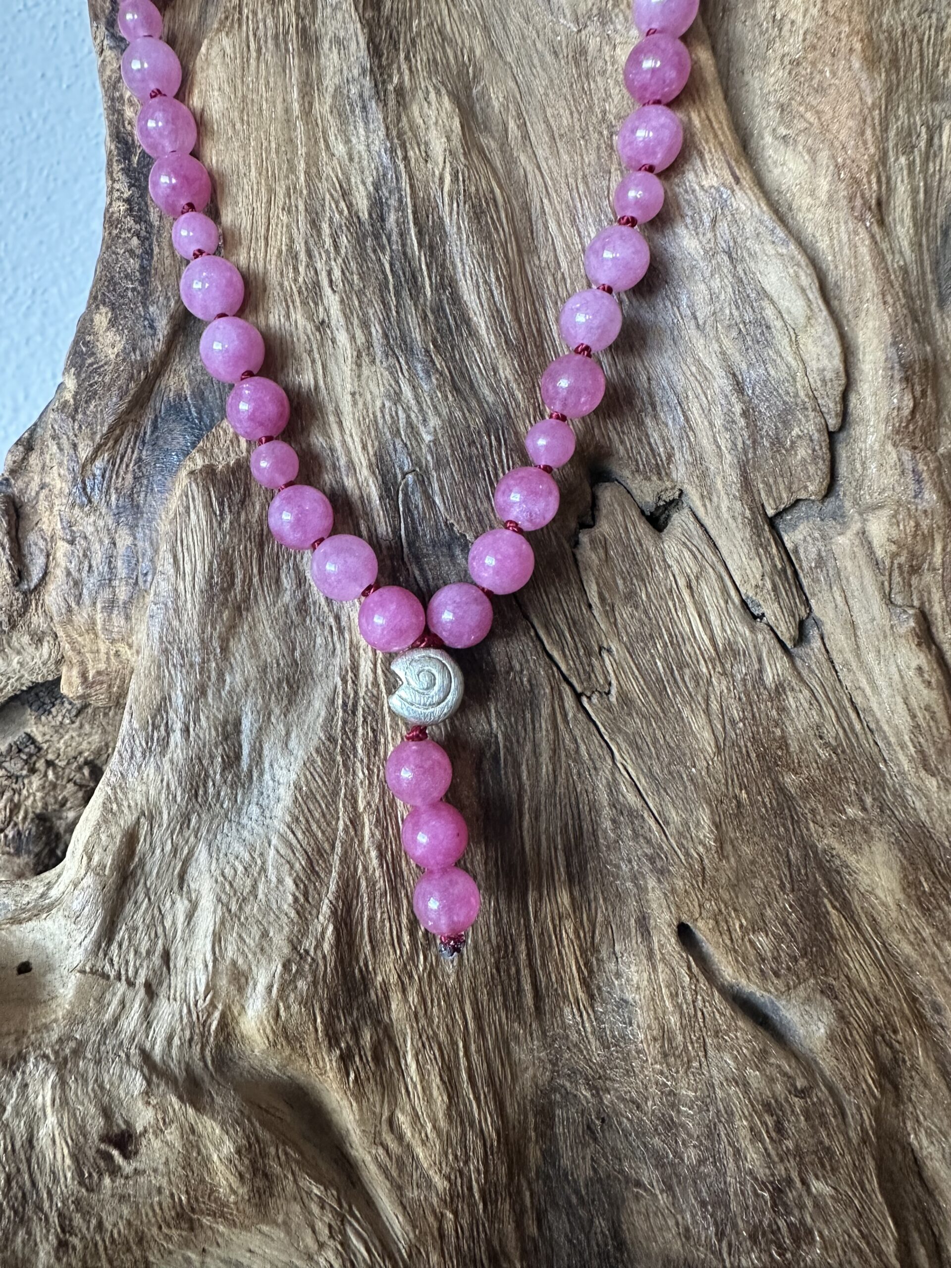 Mala JADE pink 6 / 8mm – Bild 3