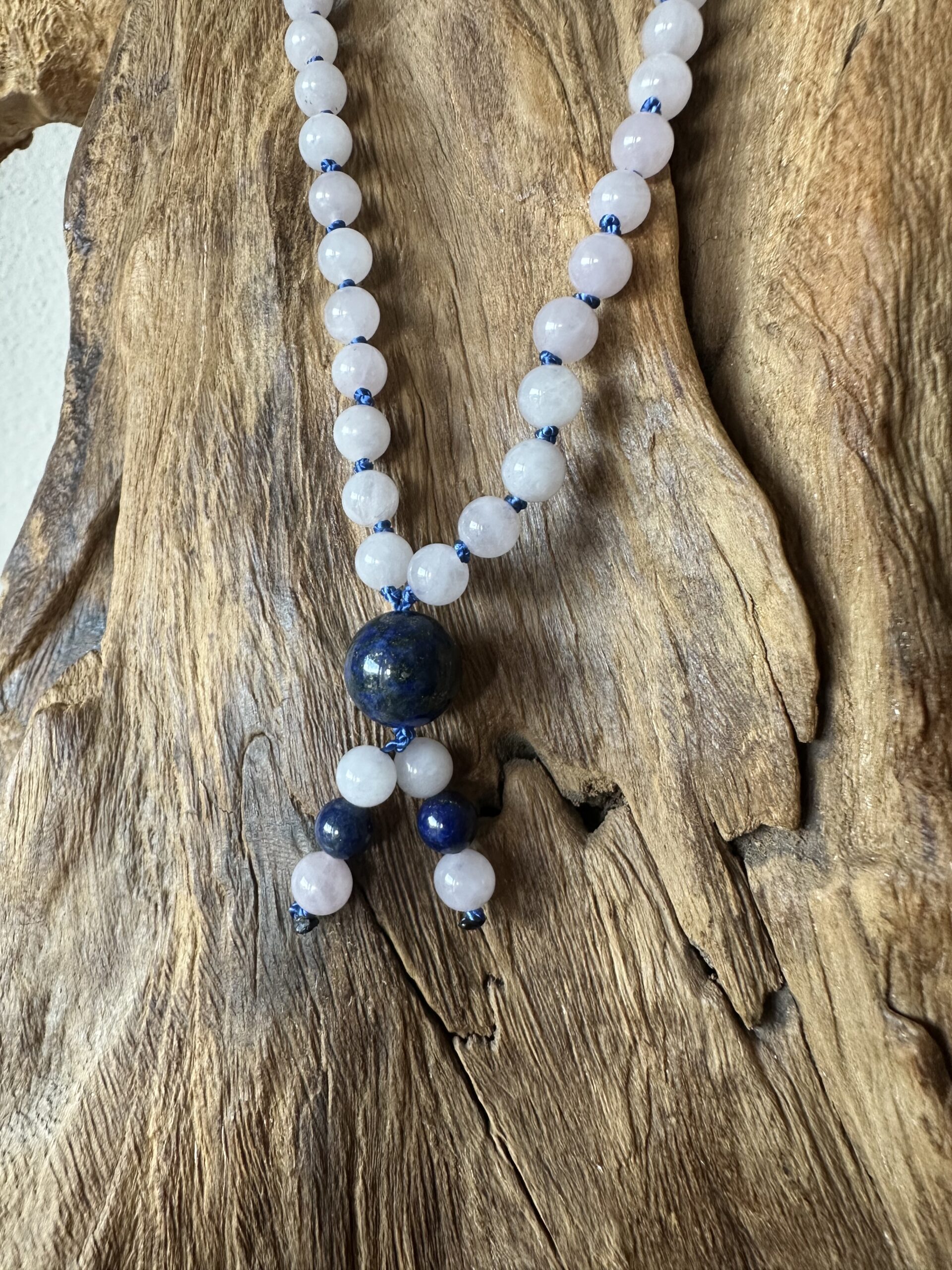 Mala LAPISLAZULI - ROSENQUARZ 6 mm – Bild 3