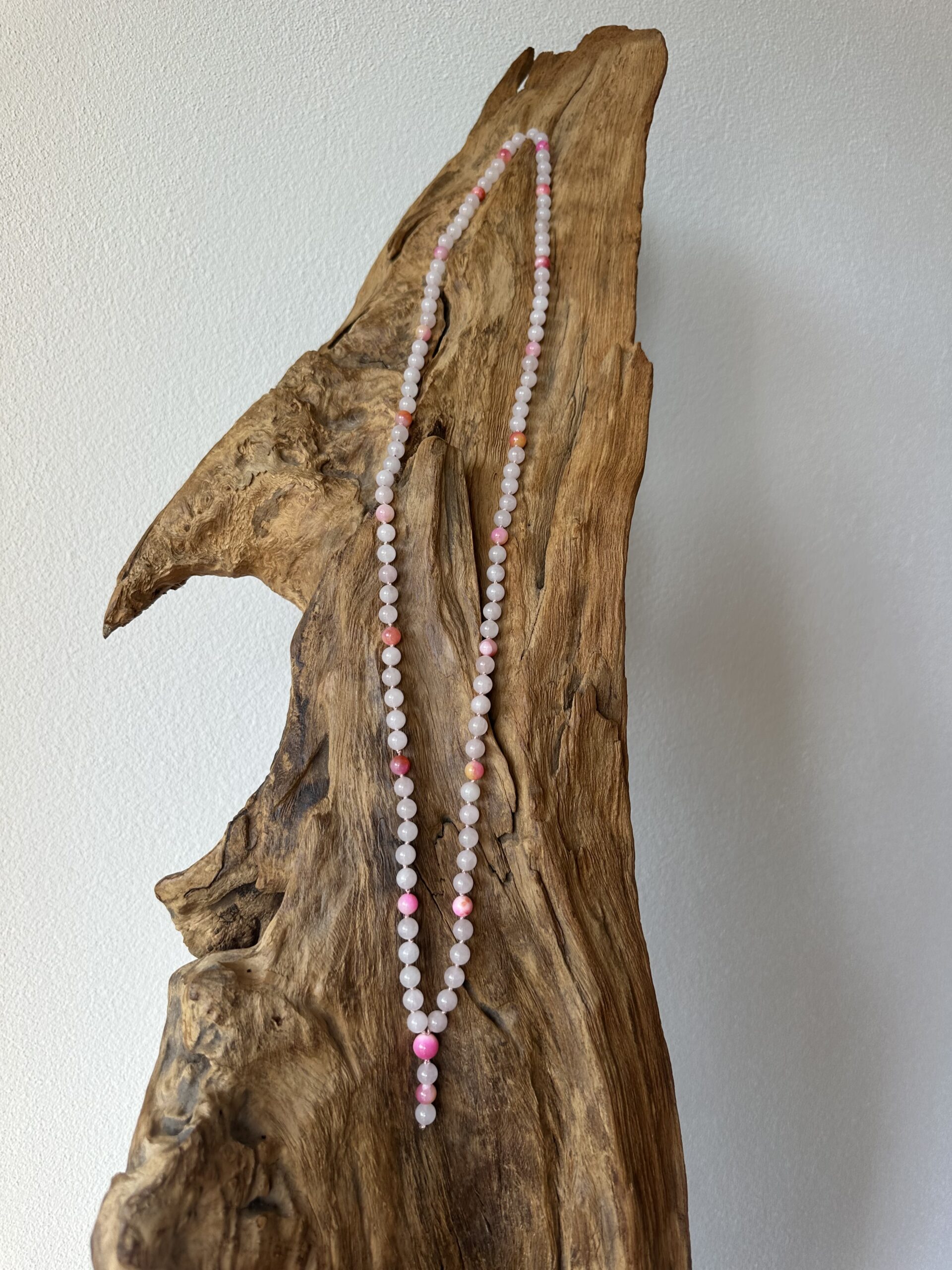 Mala ROSENQUARZ - JADE pink/orange – Bild 2