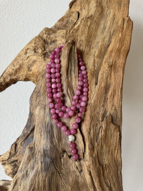 Mala JADE pink 6 / 8mm