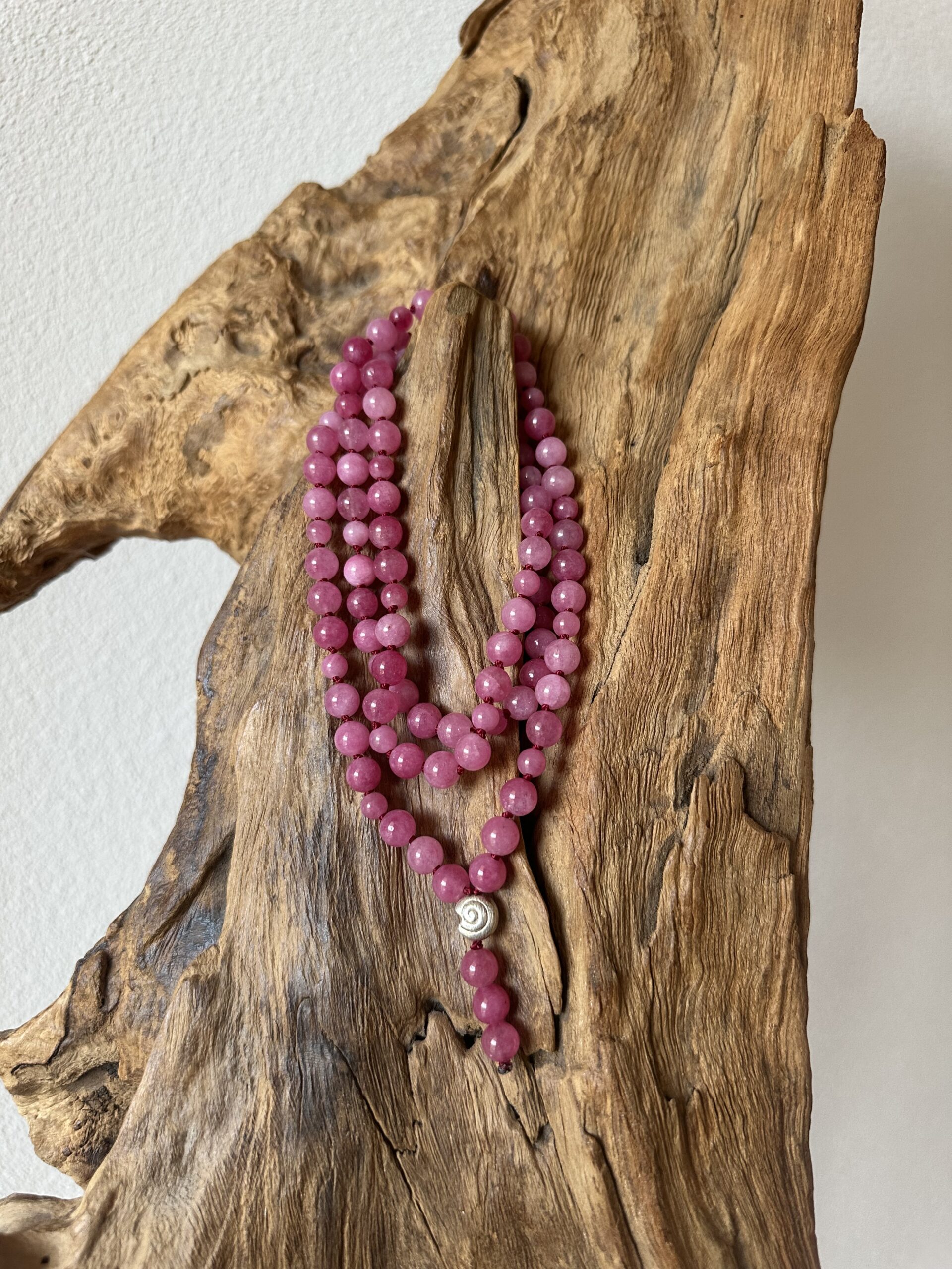 Mala JADE pink 6 / 8mm