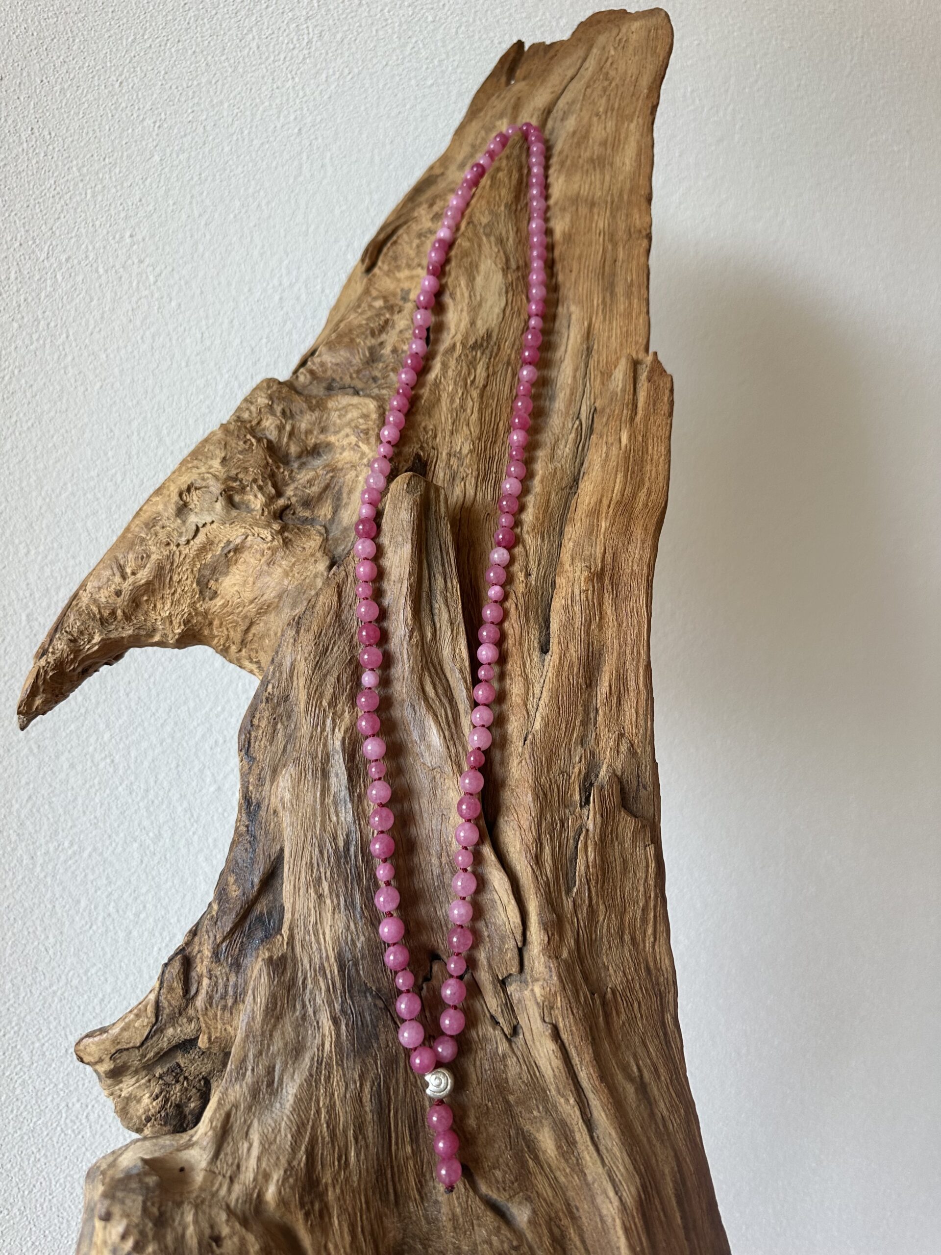 Mala JADE pink 6 / 8mm – Bild 2