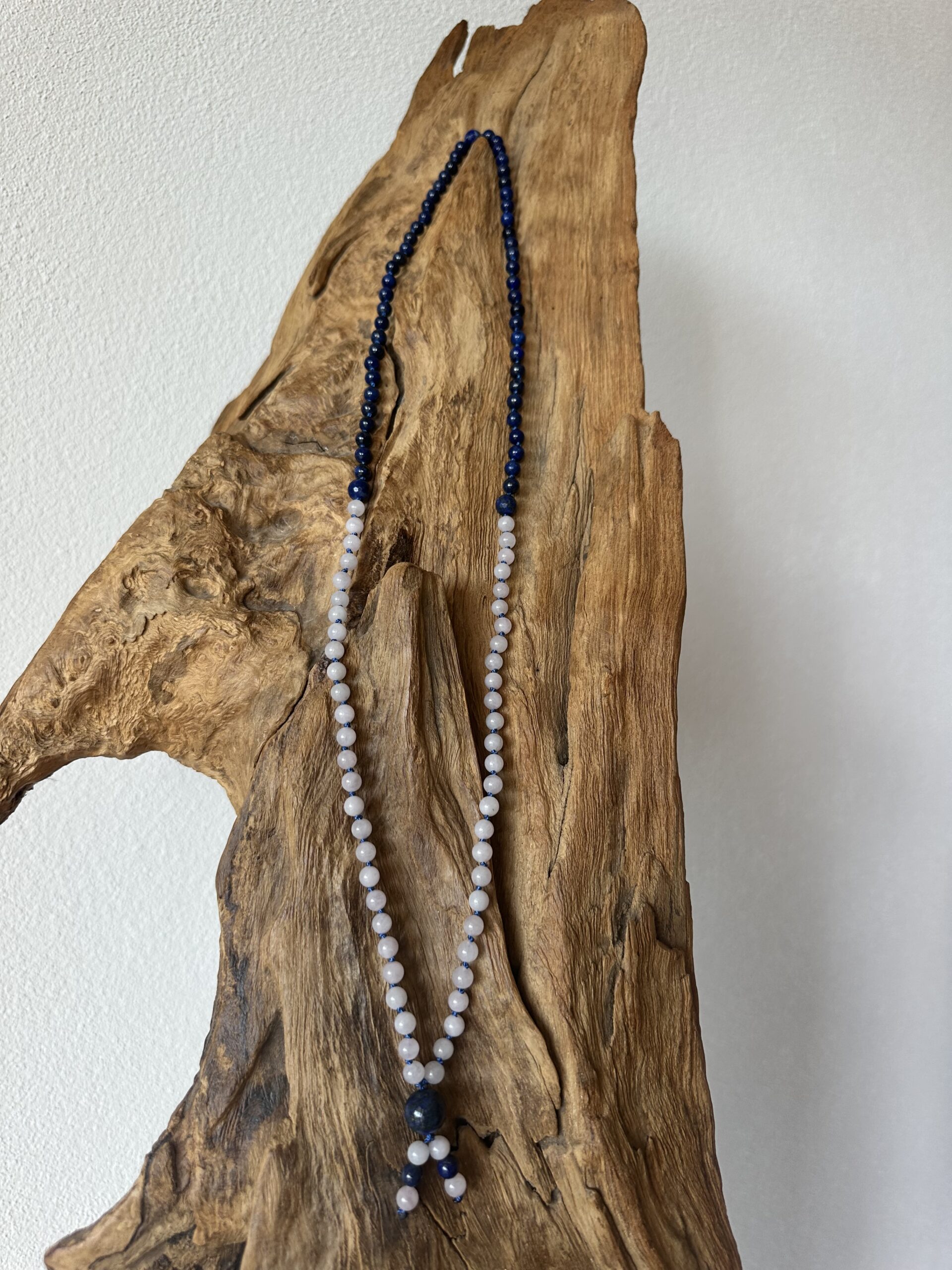 Mala LAPISLAZULI - ROSENQUARZ 6 mm – Bild 2